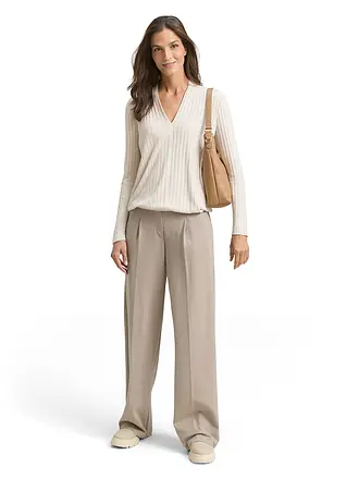 TOM TAILOR | Langarmshirt | beige
